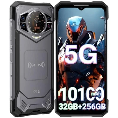 Imagen de DOOGEE S200 Movil Resistente 5G Android 14, 32GB+256GB(TF 2TB)Teléfono Movil, Batería 10100 mAh/33W Smartphone, Dimensity 7050 Octa Core, 6.72&#039;FHD+ 120Hz 100MP Cámara, Doble SIM/NFC/OTG/GPS, Plateado