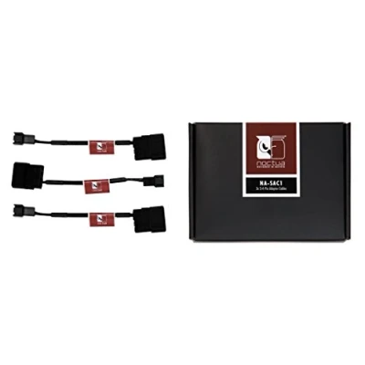 Imagen de Noctua NA SAC1, Cable Adaptador de 3 y 4 Pines para Ventiladores PC (Negro)