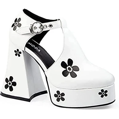 Imagen de LAMODA Por Favor, no vayas, Zapato Corto Mujer, White PU, 40 EU