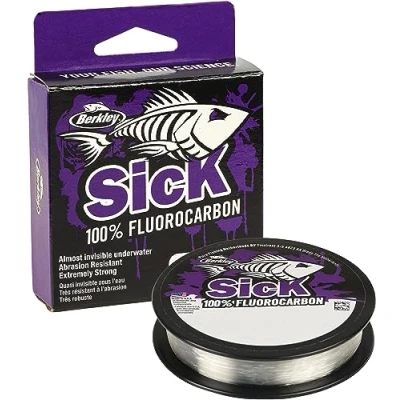 Imagen de Berkley Sick Fluorocarbon Líder Clear 50m 0,32mm (8,0kg/17lbs) Flurocarbono