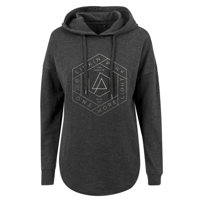 Imagen de Merchcode Linkin PARK OML Jersey con capucha, Mujer, Talla: Large, Charcoal