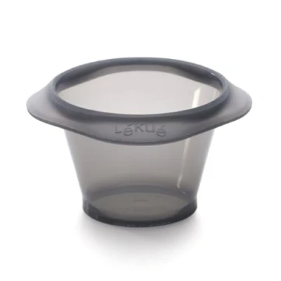 Imagen de Lékué Set de 6 Moldes repostería para Coulant Chocolate, silicona platino Negro/Translúcido