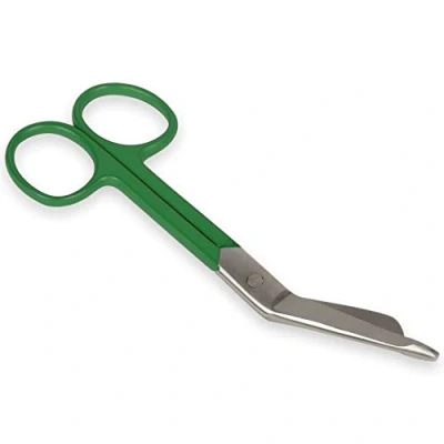 Imagen de GIMA Tijeras para vendas, anillos verdes, 14 cm, Verde