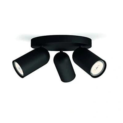 Imagen de Philips myLiving PONGEE black LED Spot light Punto de luz (Foco superficie, GU10, 3 bombilla(s), LED, 220 240 V, Negro)
