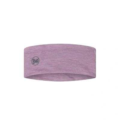 Imagen de Buff® Cinta LW Merino Wool Headband Hombre Mujer Adulto Regula Temperatura, 100% Lana Merino, Aire Libre, Sostenible, Ligera, Comodidad, Talla Única, Rosa