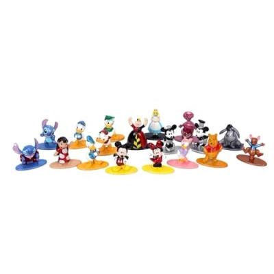 Imagen de JADA Set de 18 Nanofiguras Disney, Metálicas, 4cm, Coleccionables, Licencia Oficial Disney (253075005)