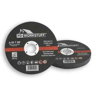 Imagen de discos de corte profesionales, 20 unidades, diámetro 180 mm, grosor 1,6 para amoladora ángulo y corte, acero inoxidable, flexibles
