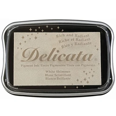 Imagen de Tsukineko Shimmer Delicata Almohadilla de Tinta, Material sintético, Color Blanco, Talla única