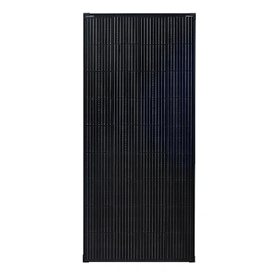 Imagen de enjoy solar Panel monocristalino de 200 W, 12 V, PERC 9BB, módulo solar, Adecuado para caravanas, balcones, casetas jardín, barcos (mono W negro)