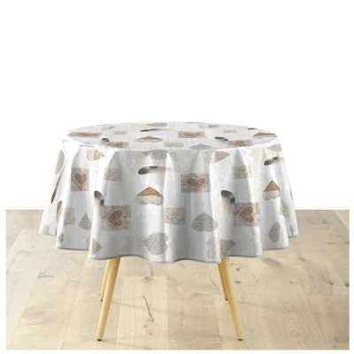 Imagen de Douceur d&#039;Intérieur Suave Interior, Mantel Redondo (diámetro 160 cm) Delicia, PVC Textilia