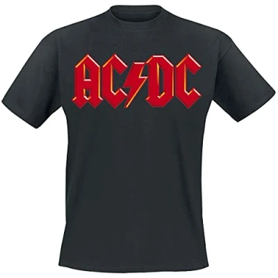 Imagen de AC/DC Red Logo Mujer Camiseta Negro XXL 100% algodón Vorne Bedruckt Regular