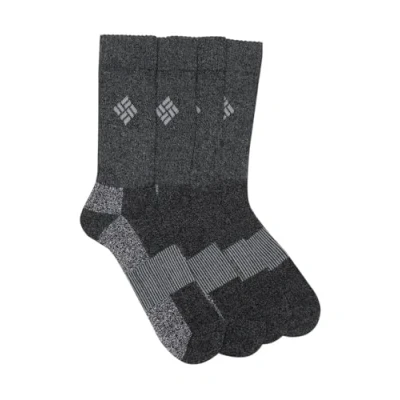 Imagen de Columbia Mid Calf Moisture Control Ribbed Crew 4 Pack Socks Calcetines Informales, Negro, 10 13 (Shoe Size 6 12 US Men&#039;s) (Pack de 4) para Hombre