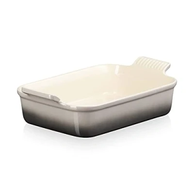 Imagen de Le Creuset Bandeja rectangular Heritage de cerámica gres, 26 cm, 2.4 L, Flint, 71102264440001