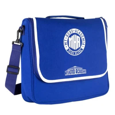 Imagen de Konix My Hero Academia Messenger Bag Bolsa de Mensajero para Nintendo Switch, Switch Lite y OLED Azul Blanco