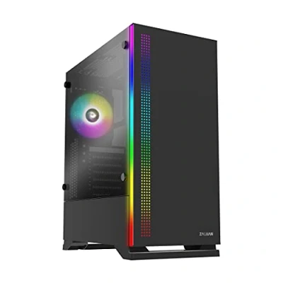 Imagen de Zalman S5 RGB Caja Media Torre ATX con Paneles de Cristal (Negro)