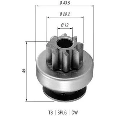 Imagen de MAGNETI MARELLI 940113020362 Piñón, arrancador