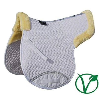 Imagen de Rhinegold 454 c wh/Nat Luxe Fur Numnah, Unisex, Blanco/Natural, COB