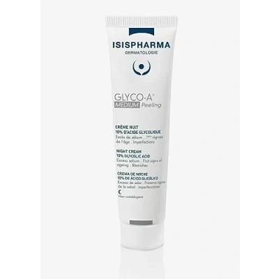 Imagen de ISISPHARMA GLYCO A PEELING MEDIO Crema de noche con 12% Ácido Glicólico Para pieles mixtas, grasas y imperfecciones Ilumina, matifica, unifica alisa la tez Productos franceses