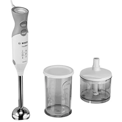 Imagen de Bosch Hogar Batidormás vaso más picador, Gris, Blanco, 600 W