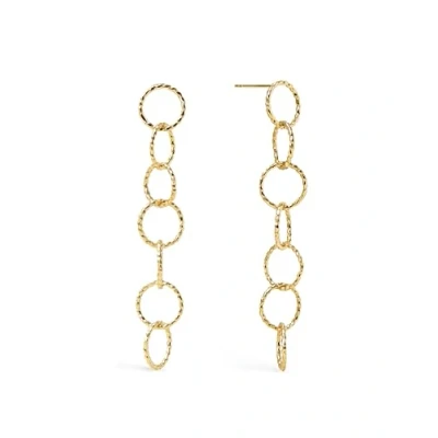 Imagen de Singularu Twist Circles AMP Pendientes goldcoloured, Mujer, Talla: One Size, Gold coloured