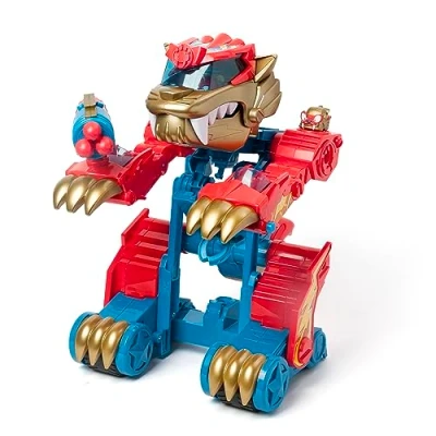 Imagen de SUPERTHINGS Wild Tigerbot Robot Tigre transformable. El se transforma en un vehículo. Incluye 1 Kid y SuperThing exclusivos