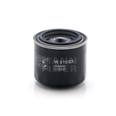 Imagen de MANN FILTER W 811/83 Filtro de aceite 3/4 16 UNF con válvula bloqueo retorno enroscable