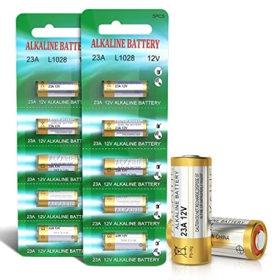Imagen de Pilas 23A 12V Alcalinas Batteria A23 A23S MN21/23 L1028 (10 Unidades)