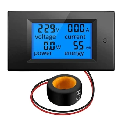 Imagen de Fasizi AC 80 260V 100A Voltaje de Corriente Digital Amperaje LCD Medidor Potencia DC Volt Amp Testing Gauge Monitor Power Energy Tester Amperímetro Voltímetro