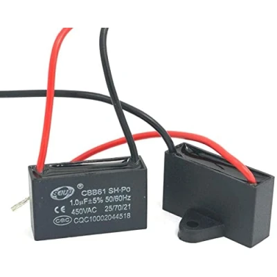 Imagen de Fasizi 2 uds CBB61 1uF 450V AC 50/60Hz Ventilador de Aire Acondicionado Condensador Funcionamiento del Motor
