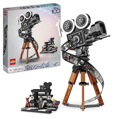 Imagen de LEGO Disney Cámara en Homenaje a Walt Disney, Set Conmemorativo del 100º Aniversario para Adultos con Las Minifiguras de Mickey y Minnie Mouse, Bambi Dumbo, Regalo Coleccionables 43230