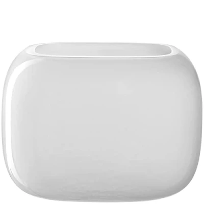 Imagen de LEONARDO HOME Jarrón Milano 20 x 15 cm, color blanco 041663, cristal