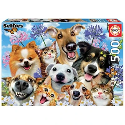Imagen de Educa Puzzle de 500 Piezas para Adultos Fun in The Sun Selfie. Incluye Pegamento Fix Puzzle. Recomendado a Partir 11 años (17983)