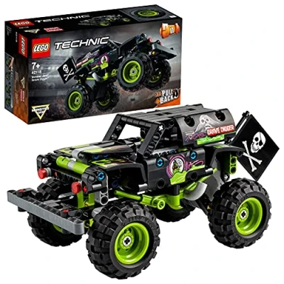 Imagen de LEGO 42118 Technic Monster Jam Grave Digger, Camión 2en1 Monstruo o Buggy Todoterreno, Juguete de Construcción, Regalo para Niños y Niñas a Partir 7 Años