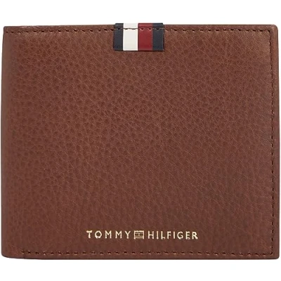 Imagen de Tommy Hilfiger Hombre Cartera Cc Flap con monedero, Multicolor (Dark Chestnut), Talla Única