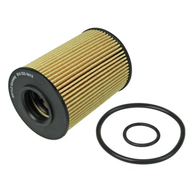 Imagen de MEYLE 014 322 0012 Filtro de aceite ORIGINAL Quality con junta Cartucho filtrante MERCEDES BENZ: Clase B, A