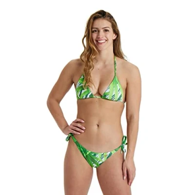 Imagen de ARENA Women&#039;s Bikini Triangle Allover Traje de baño, Mujeres, Leaf Multicolor, 40