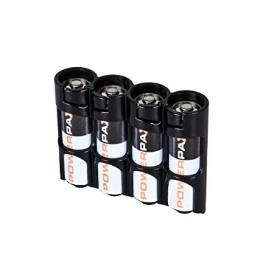 Imagen de PowerPax SLAAMS Soporte para 4 pilas AA Esmoquin negro