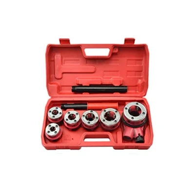 Imagen de Juego de Terrajas Carraca para Tuberías, Roscar Tubo 7 piezas 1/4&quot;, 3/8&quot;, 1/2&quot;, 3/4&quot;, 1&quot; y 5/4&quot;