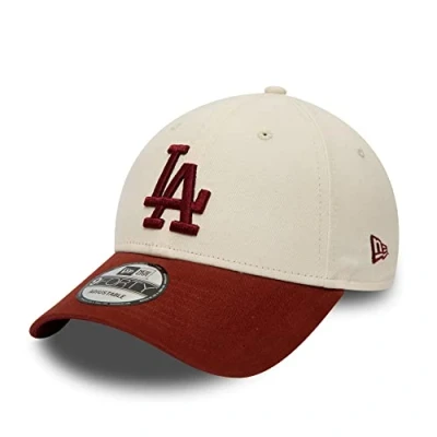 Imagen de New Era Los Angeles Dodgers Basecap Beige Rot MLB Baseball Strapback Verschluss Kappe One Size