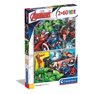 Imagen de Clementoni 21605 2 Puzzles 60 Piezas The Avengers