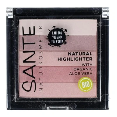 Imagen de Sante Naturkosmetik 40381 ILUMINADOR Natural 02 Rose 7gr, Plástico, Rosa, Rosa