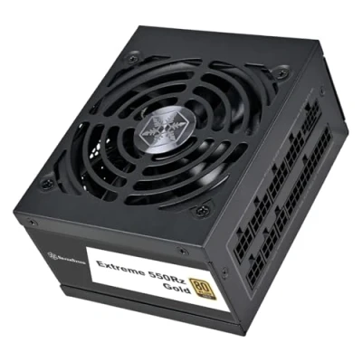 Imagen de SilverStone Technology Extreme 550Rz Gold, Fuente de alimentación Modular SFX 80 Plus Gold 550W SFX12V 4,1 PCIe 5, SST EX550R GM