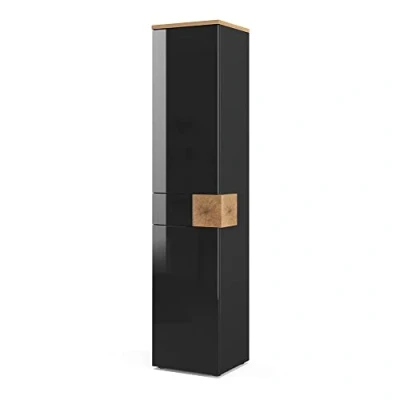 Imagen de Vicco Armario de baño Eden, Antracita/Roble Artesanal, 40 x 184 cm