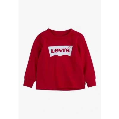 Imagen de Levi&#039;s Batwing TEE Camiseta de manga larga para niños, Talla: 176, Red/white