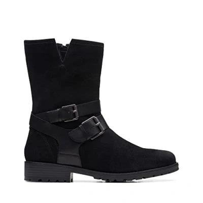 Imagen de Clarks Clarkwell Mid, Botas de Moda Mujer, Black Wlined Lea, 42 EU