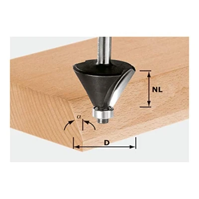 Imagen de Festool fresa de bisel hw s8 d25,7/25,7/15