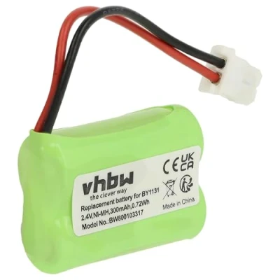 Imagen de vhbw Batería Recargable Compatible con Motorola MBP16, MBP16/2 Monitor de bebé (300 mAh, 2,4 V, NiMH)