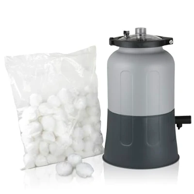 Imagen de Gre FAQC40 Filtro Compacto con Aqualoon, de bajo Consumo, Conexiones 32 38 mm para Piscinas hasta 15 m3