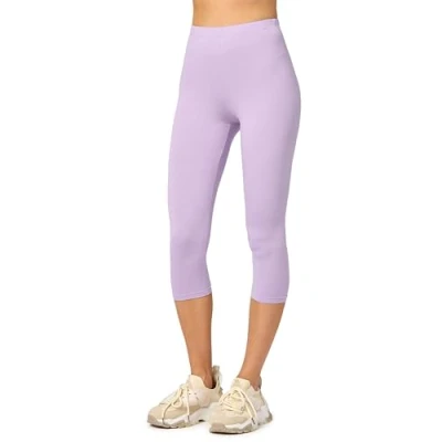 Imagen de Merry Style Leggins 3/4 Mallas Deportivas para Mujer Fitness Leggings Piratas Capri de Mujeres Verano Pantalones Yoga MS10 144 (Morado Claro, S)