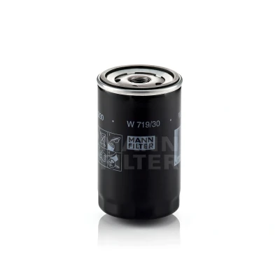 Imagen de MANN FILTER W 719/30 Filtro de aceite 3/4 16 UNF con válvula bloqueo retorno enroscable AUDI: 100 C4 Berlina, A3 Hatchback, A4 B6 Avant